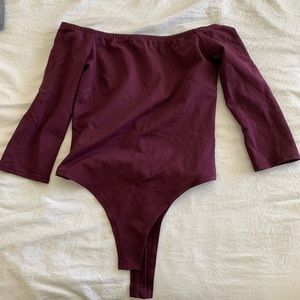 NWOT off the shoulder bodysuit